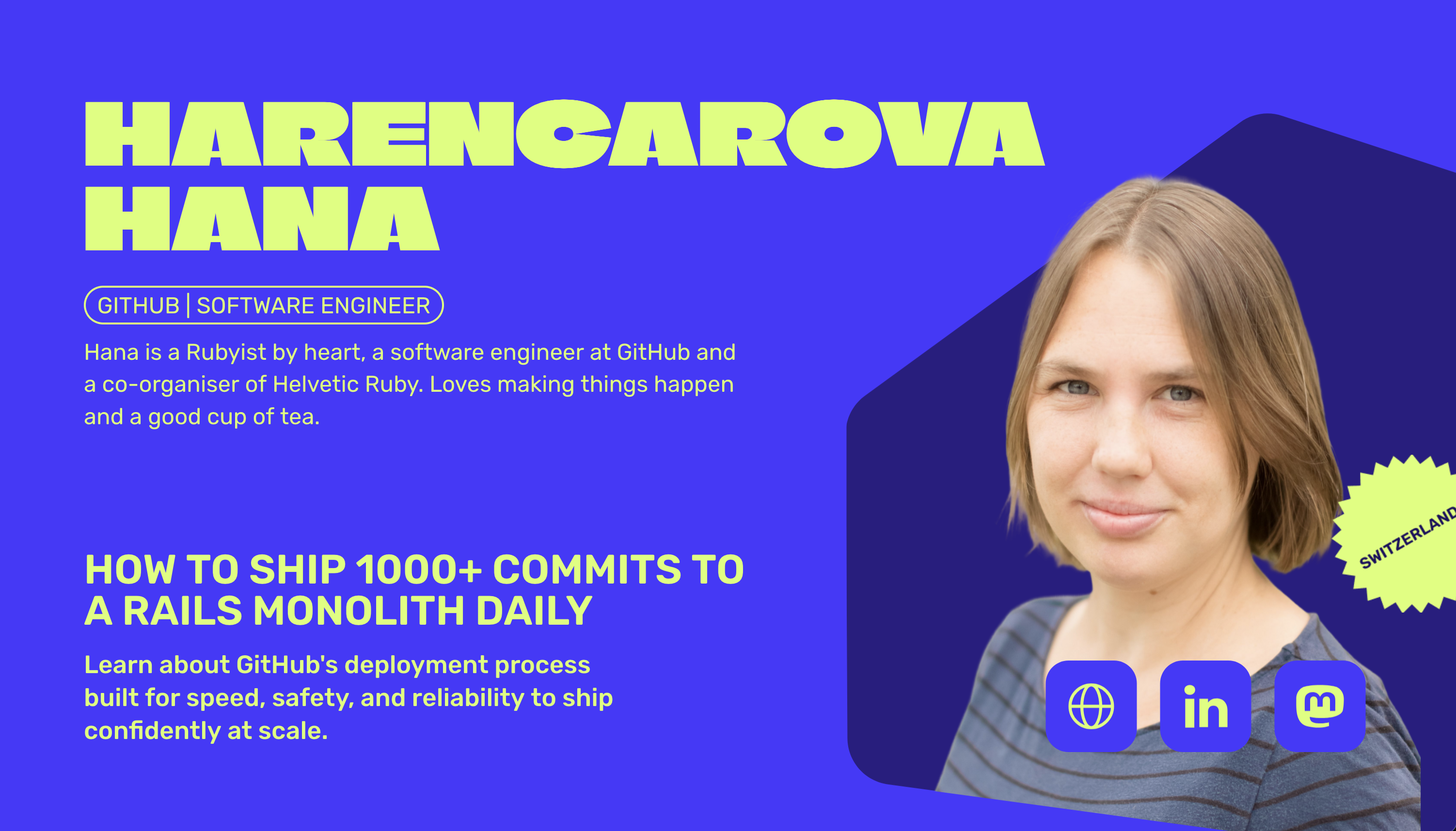 Hana Harencarova Baltic Ruby speaker announcement